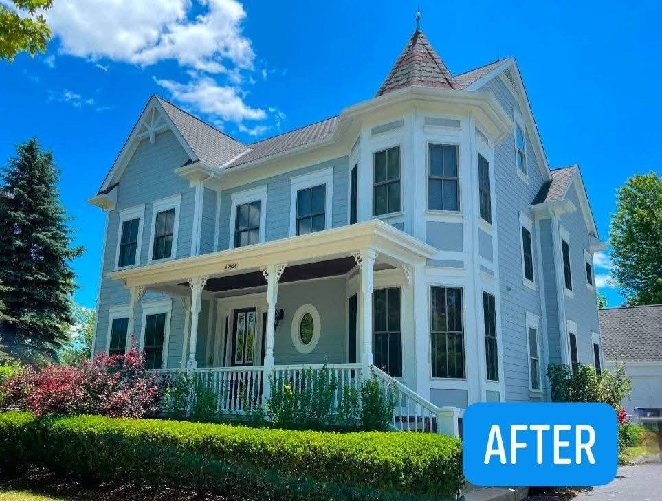 After - Front Exterior - Cherry Hill Village exterior restoration