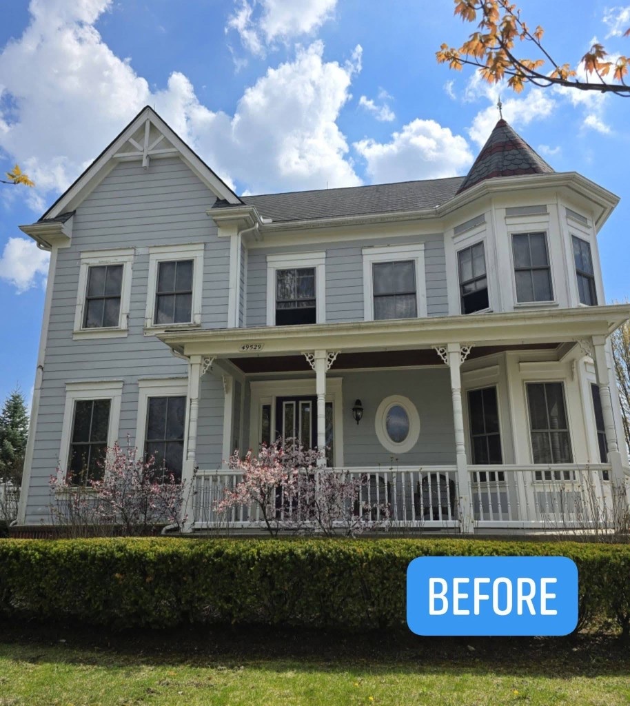 Before - Front Exterior - Cherry Hill Village exterior restoration
