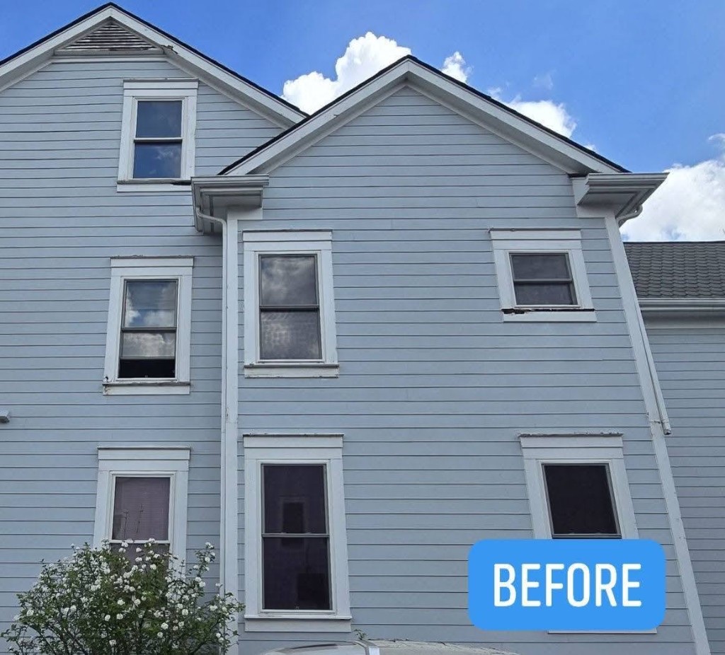 Before - Rear Exterior - Cherry Hill Village exterior restoration