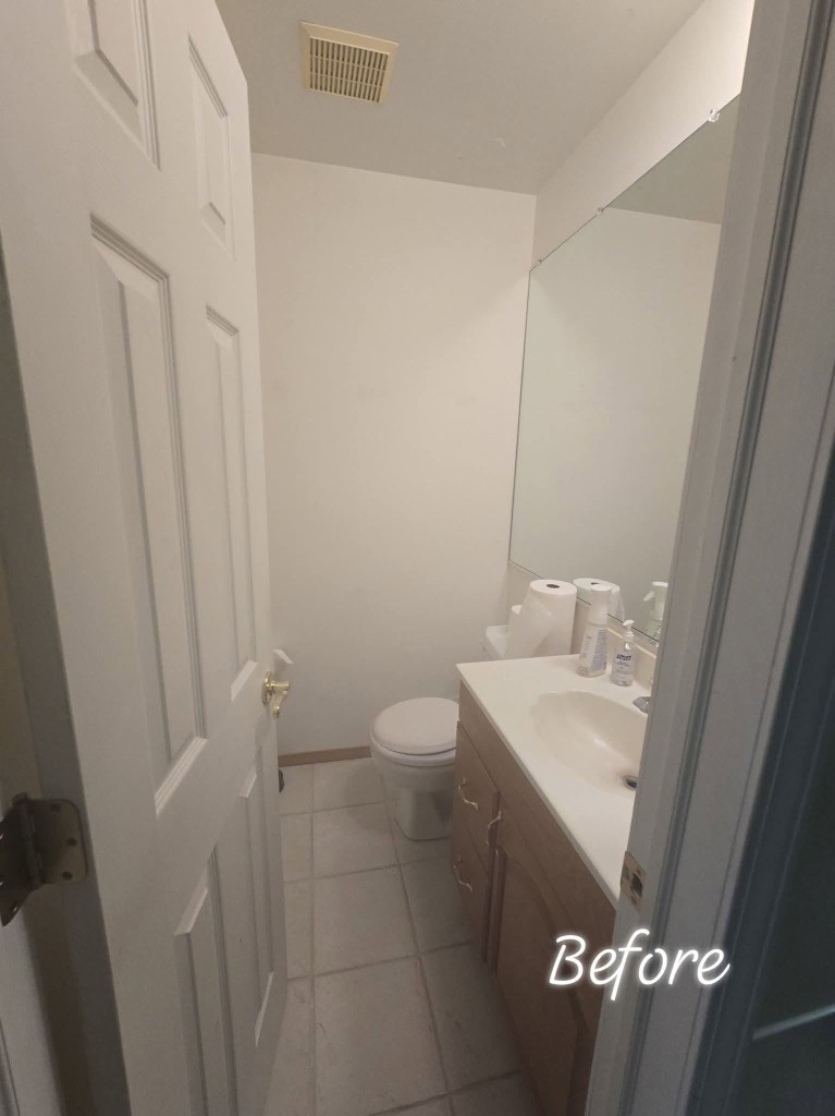 Before - Half Bath Renewal - Plymouth, MI whole-home remodel